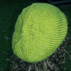 Knit Slouch Hat Pattern PDF image 5