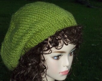 Linen Stitch Family Hat KNITTING PATTERN PDF Slouch Hat Unisex Adult ...