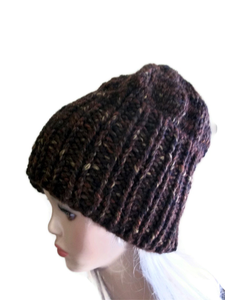 Knit Slouch Beanie Hat Pattern PDF - Etsy