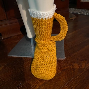 Pattern Crochet Beer Stein Slippers