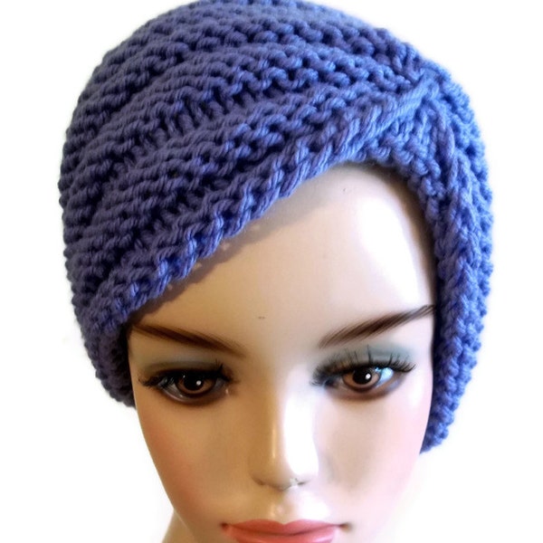Knitting Pattern Turban Hat