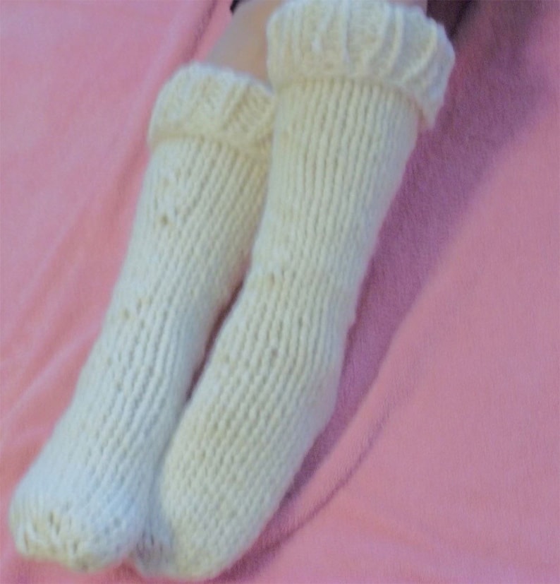 Hand Knit Extra Thick Socks Boot Liners image 2