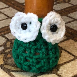 Frog Chair Socks - Crochet Chair Leg Cozy - Floor Protector Covers - Chair Leg Glides - Set of Four