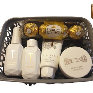 Ted Baker Floral Bliss Body Care Set with Body Spray, Bubble Bath, Hand Cream & Body Souffle