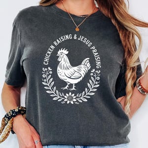 Christian Chicken & Jesus T-Shirt: Faith Poultry Lover Shirt