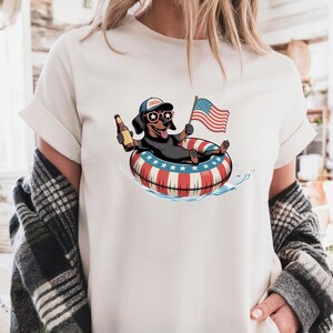 Comfort Colors Dachshund 4th of July Shirt: Patriotic Dog Lover Gift