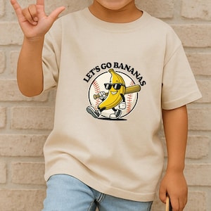 Funny Banana Baseball Shirt, Sports Team Mascot Shirt,Hip Hop Banana Shirt,Baseball Gift, Kids t shirt, baseball lover,Funny Baseball Shirt