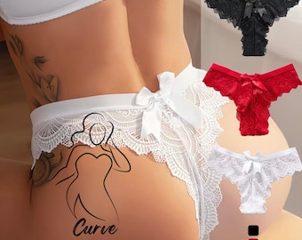 Plus Size Lace Thong, Personalized Women’s Lingerie