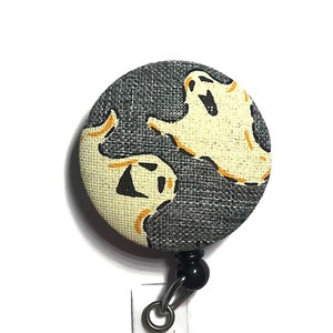 Ghost Badge Reel, Spooky Saison einziehbarer Ausweishalter, Nurse Badge Reel, Halloween Id Badge Clip, Cute Id Badge Lanyard, Badge Pull,