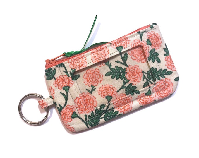 Rifle Paper Co Keychain Id Wallet Photo ID Holder Floral Etsy