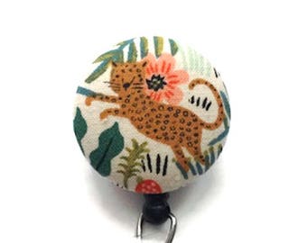 Rifle Paper Co Retractable Badge Reel - Animal - Jungle Menagerie - Name Badge Holder - Teachers Gift - Nurse RN - Floral Badge Clip