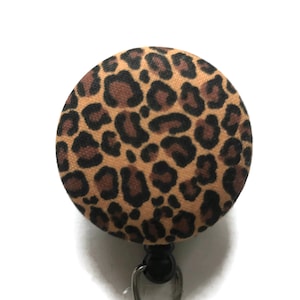 Carretel de crachá de leopardo, porta-crachá de identificação, puxador de crachá de identificação de animal, carretel de crachá de enfermeira, porta-crachá retrátil, clipe de crachá, melhor presente para professor
