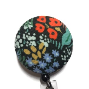 Retractable Badge Holder, Rifle Paper Co, English Garden, Nurse Badge Reel, Flower Badge Reel, Badge Id Holder, Id Badge Clip, Badge Pull