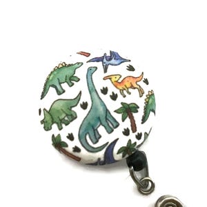 Dinosaur Id Holder Retractable Badge Reel Animal Badge Pull Name Tag Holder Nurse Badge Reel Teacher Gift Best Teacher Gift Under 10 Unisex image 6