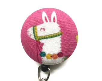 Llama Retractable Badge Reel, Nurse Badge Reel, Office Badge, Id Badge Holder, Id Badge Clip, Badge Pull, Animal Badge Reel, Interchangeable