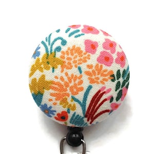 Rifle Paper Co Badge Reel, Floral Id Badge Holder, Nurse ID Badge Clip, Badge Pull, Name Badge Lanyard, Best Teacher Gift, Interchangeable