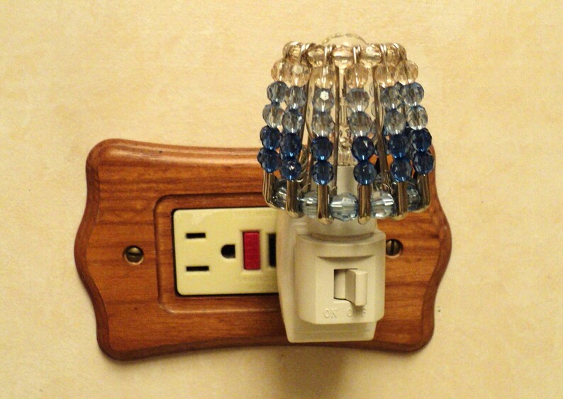 Night Light Shade Beaded Shade Home Decor and Lighting Etsy