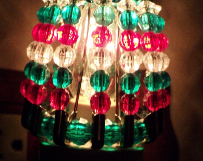 Night Light Shade Beaded Christmas Home Decor Christmas Etsy