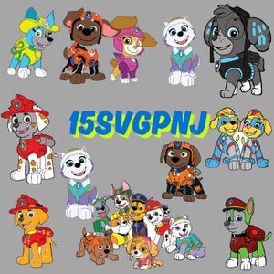 Paw Petrol SVG, Paw Petrol PNG-bestanden, Paw Petrol clipart en stickers, Paw Petrol sublimatie, Paw Petrol Cricut SVG, digitale download