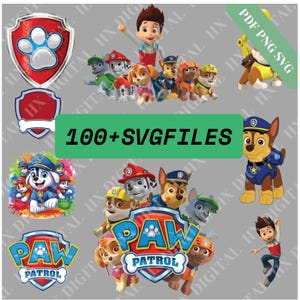 Pacote de PNG de Paw Petrol, Viagem em Família Paw Petrol PNG, Camiseta Paw Petrol PNG, Vetor de Paw Petrol, Aniversário Infantil Svg PNG, Download Digital