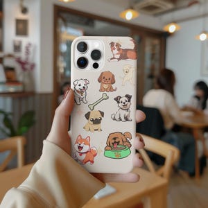Cute Dog Phone Case – Tough Protective Cover for Pet Lovers – Cartoon Puppy Design – Animal Lover Gift – Funny Dog-Themed Accessory