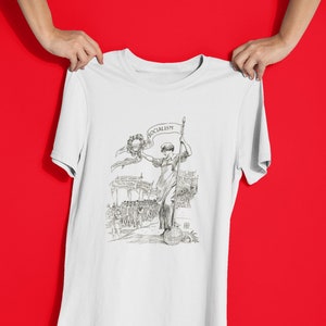 socialism tshirt . walter crane socialist illustration labor history shirt . anarchist marxist plus sizes