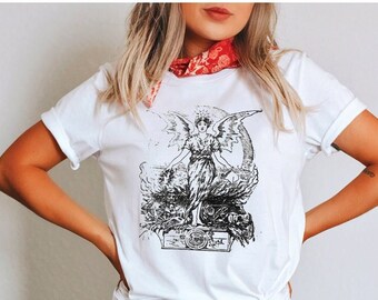 chicago history illustration shirt . great chicago fire 1871 i will woman statue . mens womens unisex