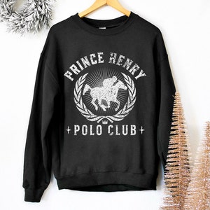 red white royal blue sweatshirt . prince henry polo club sweatshirt . first prince sweater hoodie image 1