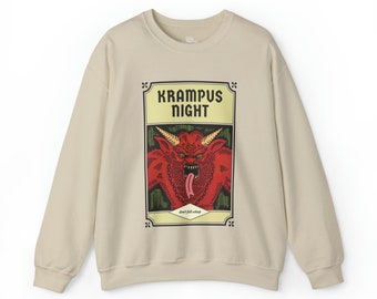 krampus sweatshirt . mens womens goth grunge christmas tshirt hoodie sweater