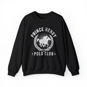 red white royal blue sweatshirt . prince henry polo club sweatshirt . first prince sweater hoodie image 2
