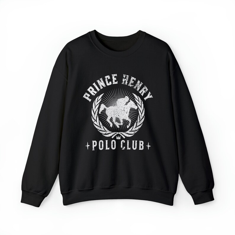 red white royal blue sweatshirt . prince henry polo club sweatshirt . first prince sweater hoodie image 2