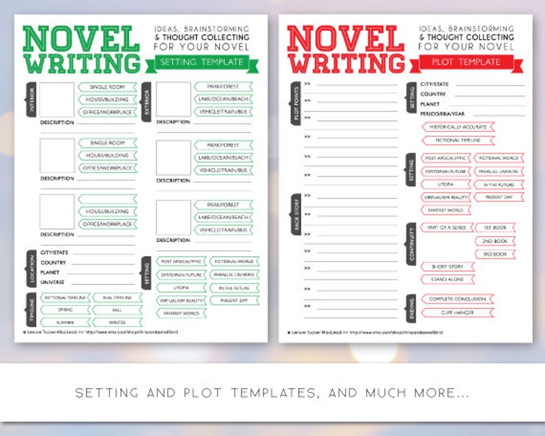 Novel Writing Templates V2 image 3