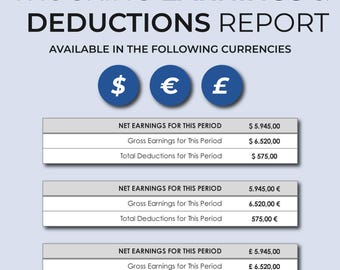 Trucker Payment Spreadsheet, Trucking Payment Template, Trucker Earnings and Deductions Statement, Trucking Statement, Trucking Pay Record