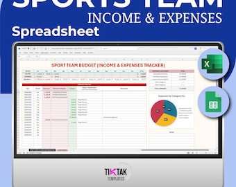 Sports Club Player Payments, Player Payments and Balances Tracker, Sports Team Accounting, Sports Team Money Management, Excel Google Sheets