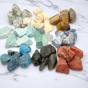 Bulk Raw Crystals | Natural Gemstone Mix | Rough Healing Stones Wholesale | Bulk Gemstone Lot | Raw Mineral Stones