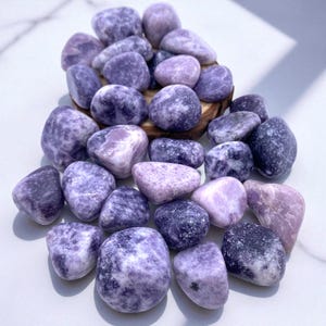 Natural Lepidolite Gemstone | Anxiety Support & Peaceful Sleep Aid - Lepidolite Crystal for Calm Stress Relief | Emotional Healing Stone