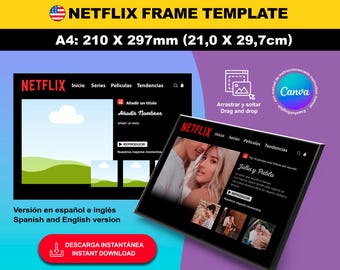 Netflix Frame Template A4 | Netflix Frame Template A4