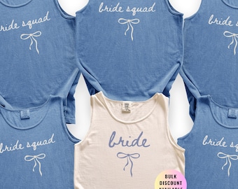 Beach Bachelorette Party Tank Top Comfort Colors, Custom Team Bride Tank Top, Bride And Bridesmaid Matching Shirts, Maid Of Honor Top