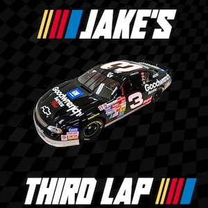Custom NASCAR Birthday Party Poster