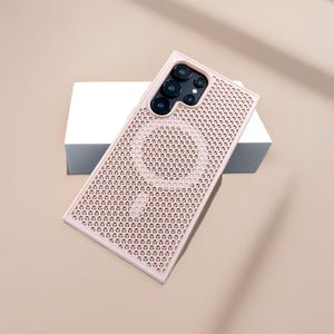 Étui en nid d'abeille à refroidissement magnétique pour Samsung S25 S24 S23 S22 Ultra FE Plus pour couverture de dissipation de chaleur de charge sans fil Magsafe