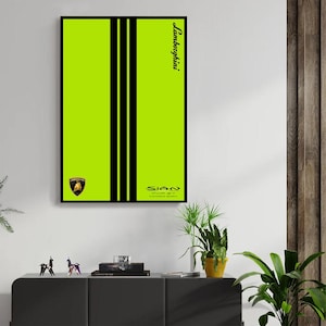 Lamborghini SIAN Digital Artwork für Wand Poster, Technik 42115 kompatibel