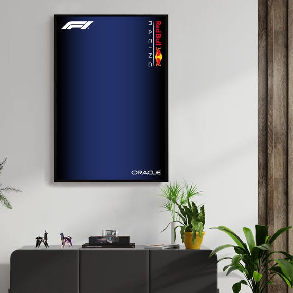 Red Bull F1 Digital Artwork for Wall Poster, Technic 42206 compatible 75cm x 50cm