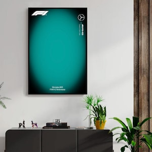 Mercedes-AMG F1 W14 E Performance Digital Artwork für Wandposter, Technik 42171 kompatibel