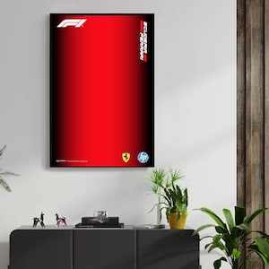 Ferrari SF-24 F1 Digital Artwork for Wall Poster, Technic 42207 compatible