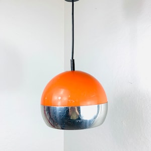 70s Orange Ball Ceiling Lamp by Hustadt Leichten image 2