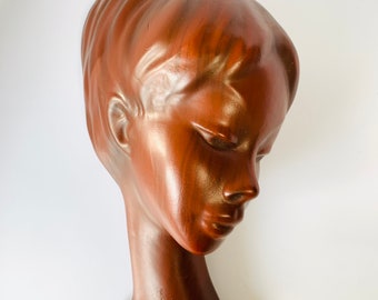 Vintage Head Wall Mask Woman 1970s Cortendorf West Germany