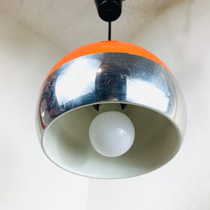 70s Orange Ball Ceiling Lamp by Hustadt Leichten image 7