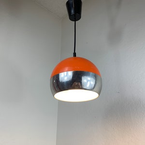 70s Orange Ball Ceiling Lamp by Hustadt Leichten image 9