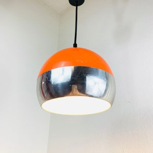 70s Orange Ball Ceiling Lamp by Hustadt Leichten image 3