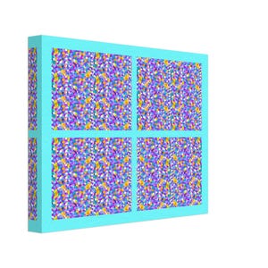 Impresión en lienzo / Diseño artístico colorido / Decoración de pared moderna